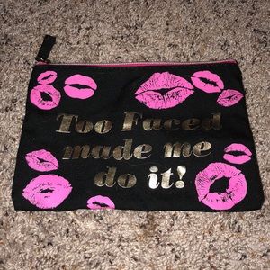 Too Faced makeup bag